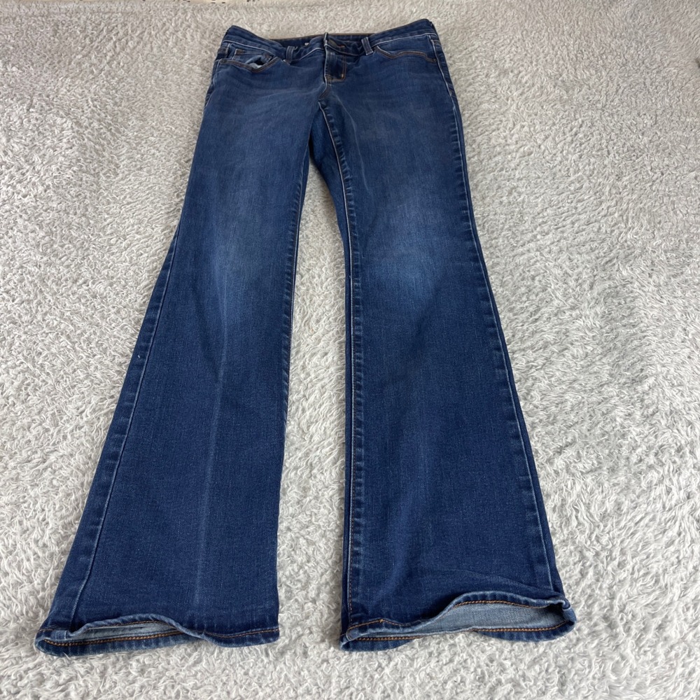 Old Navy Kicker Boot-Cut Jeans Womens 2 Blue Mid-Rise Medium Wash Denim